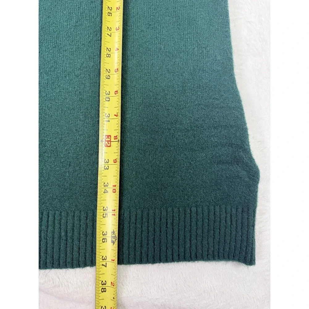 J.Crew Sweater Dress Womens Small Green Extra-Soft Mock Neck Knit BU755 NWT